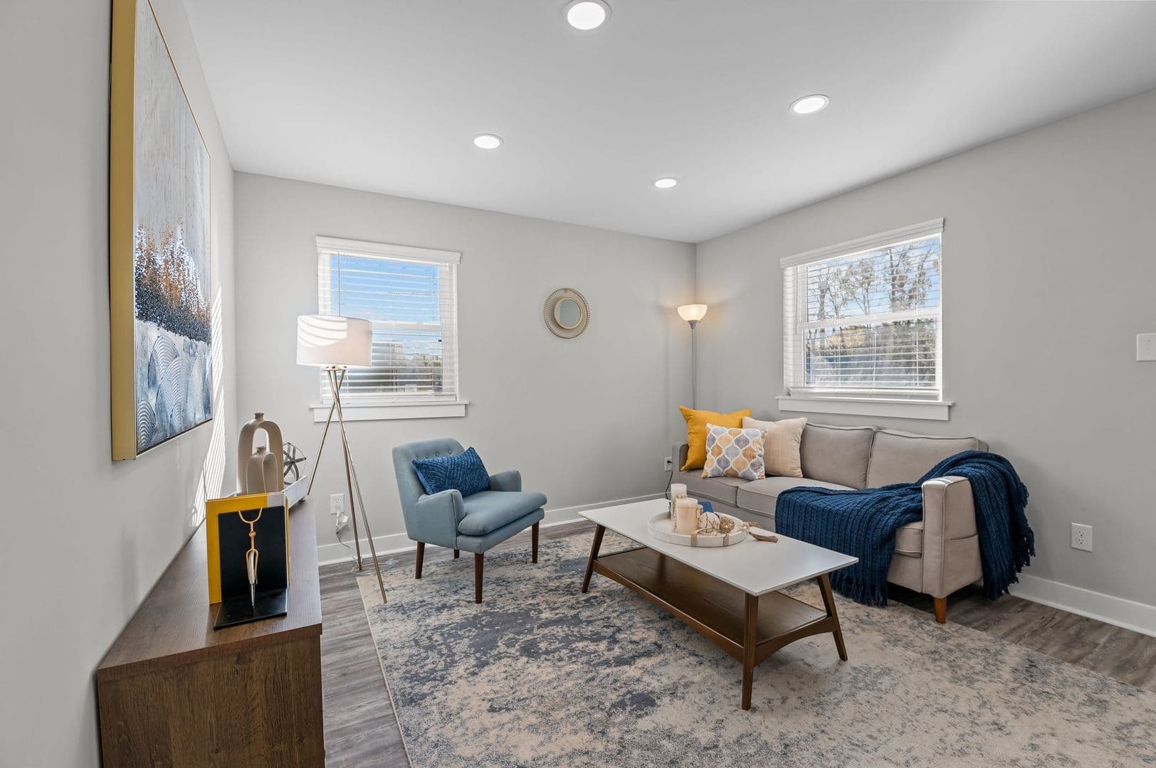 Updated 2BR just minutes from Downtown Durham! Quartz countertops, stainless appliances, LVP flooring, pet friendly! 3 of 15