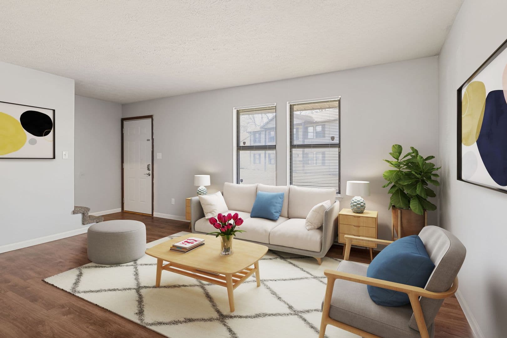 East Memorial Apts - 2 Bedroom 1.5 Bathroom Townhomes with Washer & Dryer in Unit on the Cardinal Greenway! 1 of 8