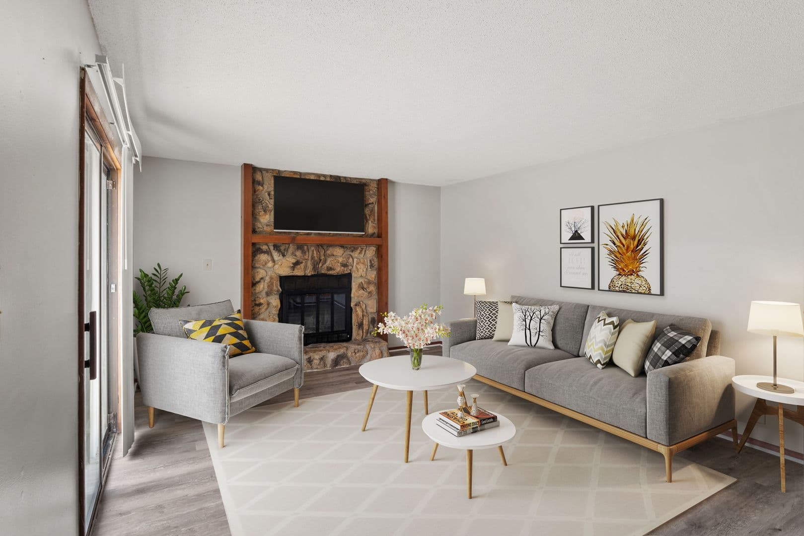 Spacious Rooms, fireplace and patio 12 of 16