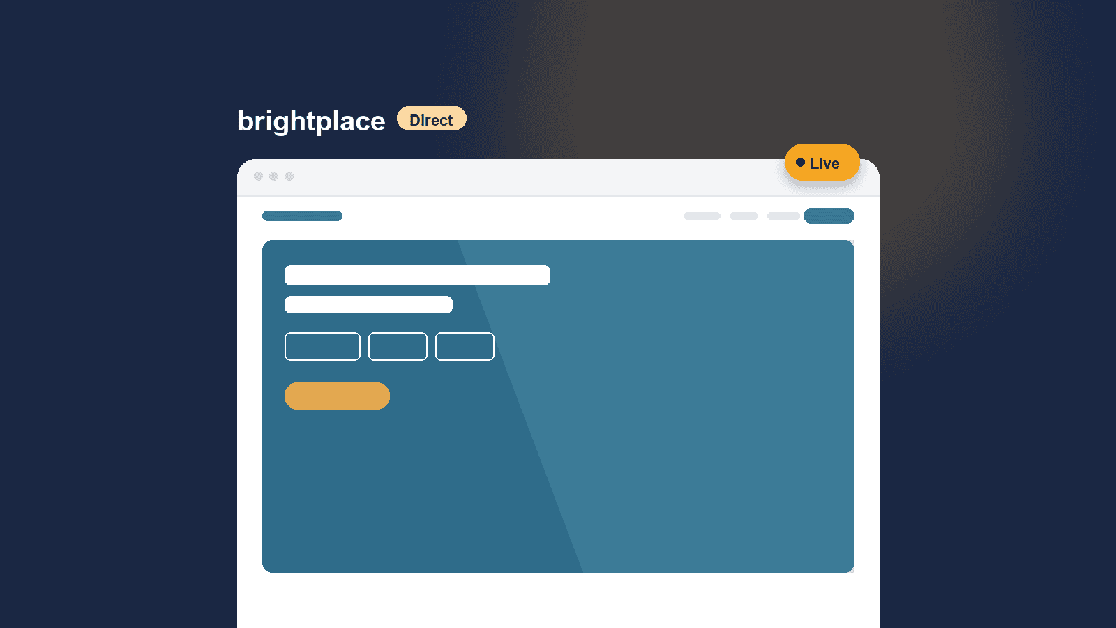 Illustration of a live brightplace Direct community site