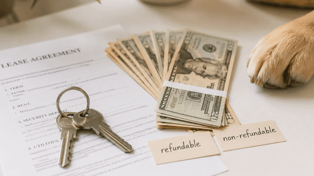 Pet Deposit vs. Pet Fee: What Renters Actually Keep