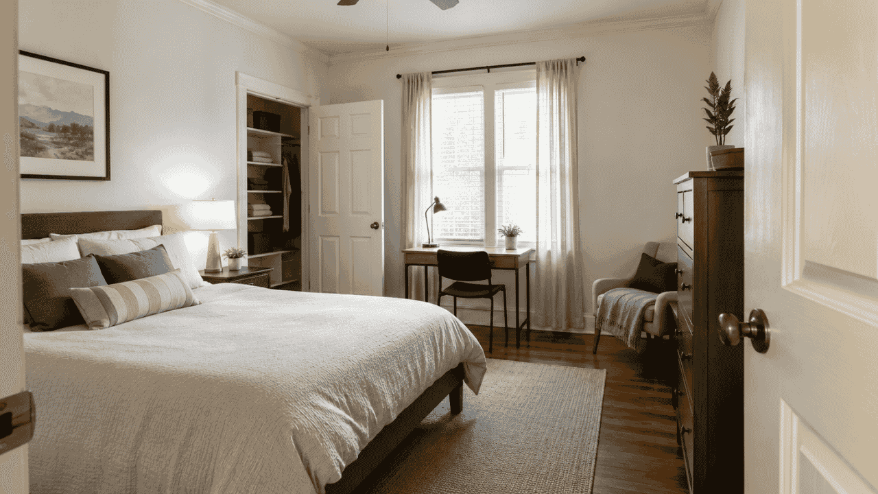 Furnished bedroom for rent in a shared house in Huntsville, Alabama