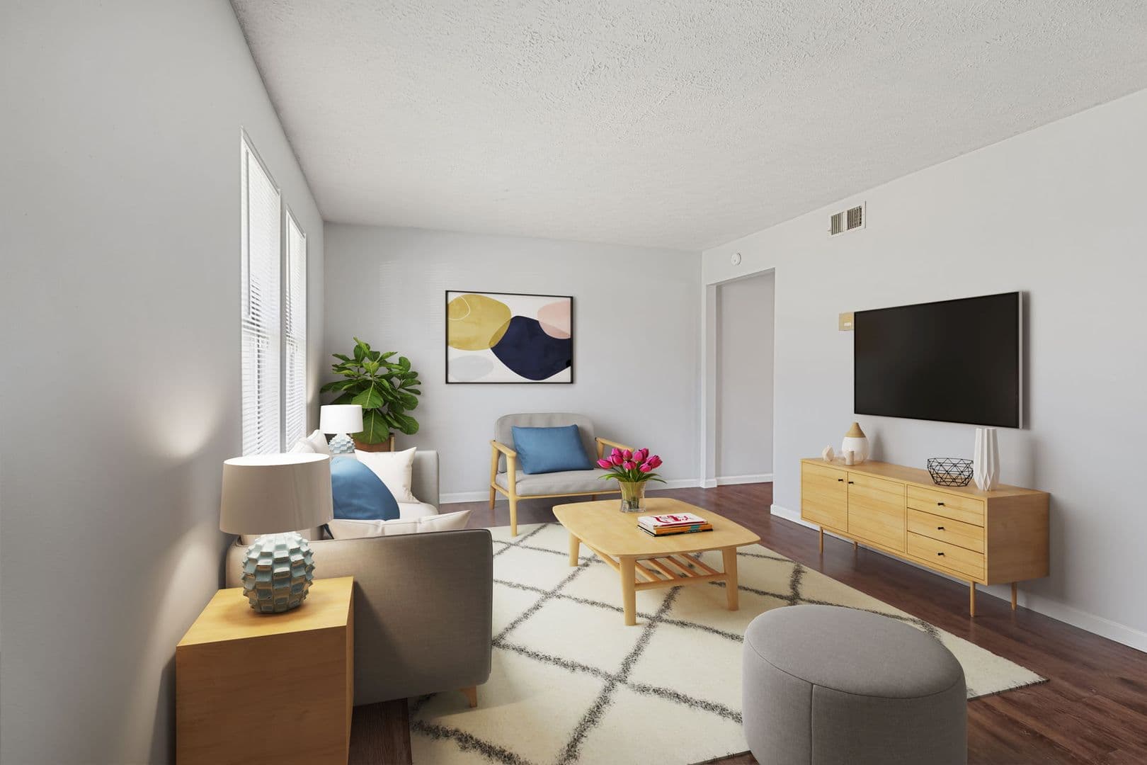 East Memorial Apts - 2 Bedroom 1.5 Bathroom Townhomes with Washer & Dryer in Unit on the Cardinal Greenway! 1 of 7